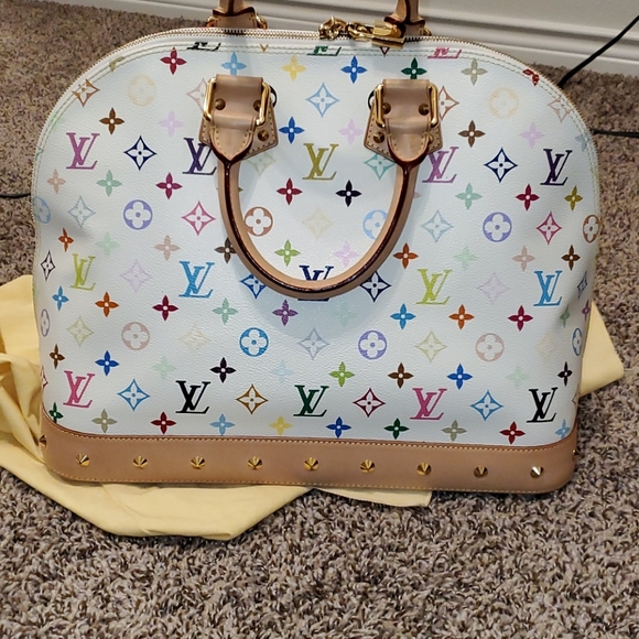 Louis vuitton multicolor white monogram alma - Picture 4 of 15